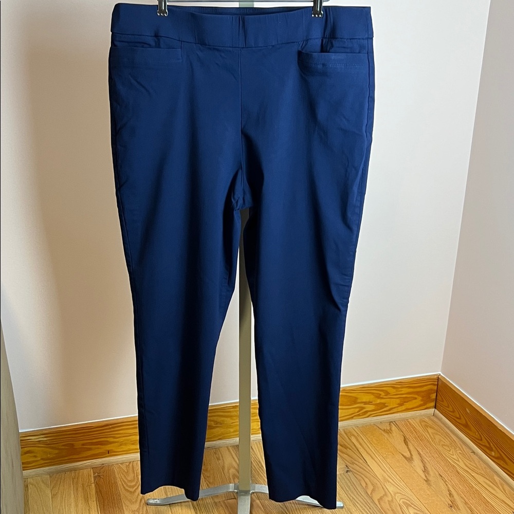 JM Collection Deep Blue Trousers